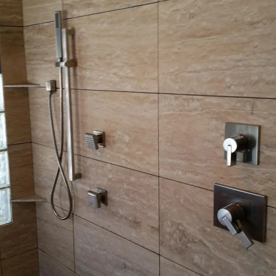 Shower fixture installation for Water Heater Replacement in Dallas